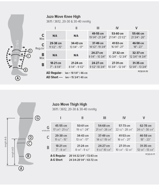 Move Sizing Chart